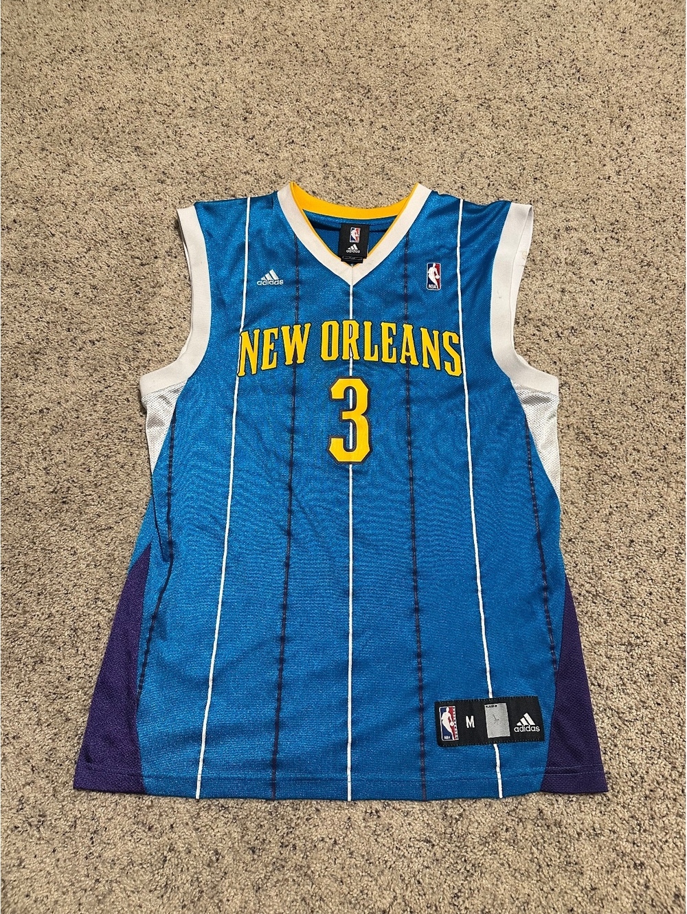 Adidas New Orleans Hornets Chris Paul #3 NBA Basketball Jersey Medium